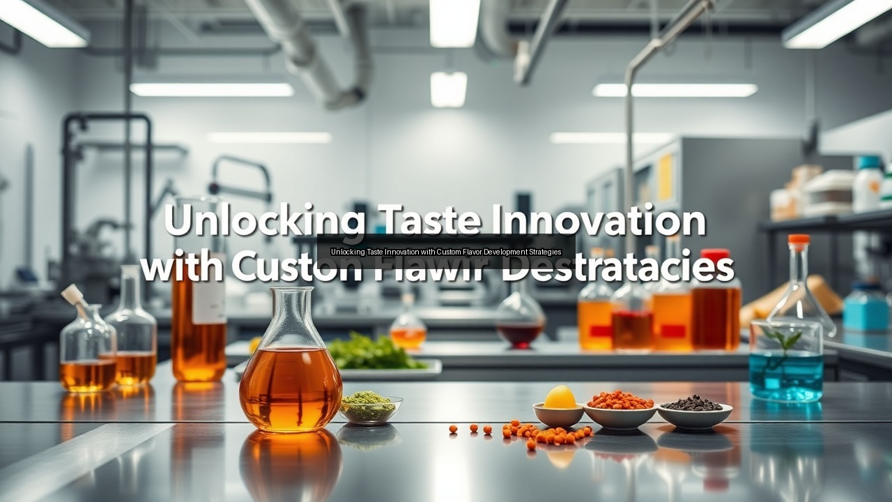 marketing custom flavors manufacturing flavor developer company